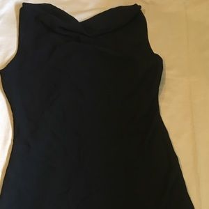 Asymmetrical black dress